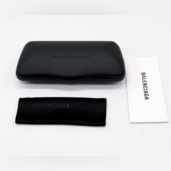 EW BALENCIAGA PILOT METAL UNISEX SUNGLASSES BALENCIAGA BB0298SA 001 BLACK GREY - Picture 7 of 7